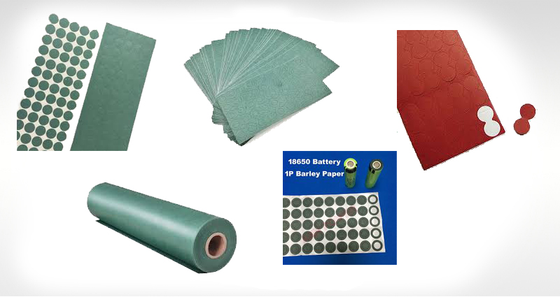 Insulation Gasket Barley Paper / Fish Paper Of Lithium-Ion Battery